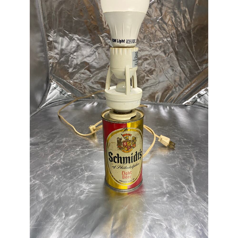 Vintage RARE homemade beer can light lamp no shade tested and works
